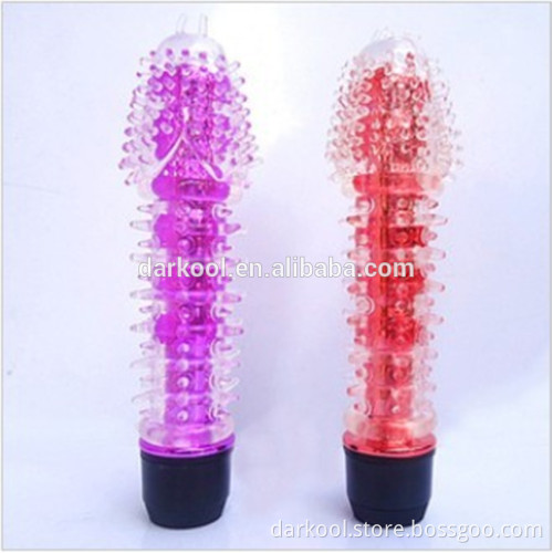DG033/Vibrating Crystal Multi-Speeds Super Soft Flexible Strong Vibration Dildo